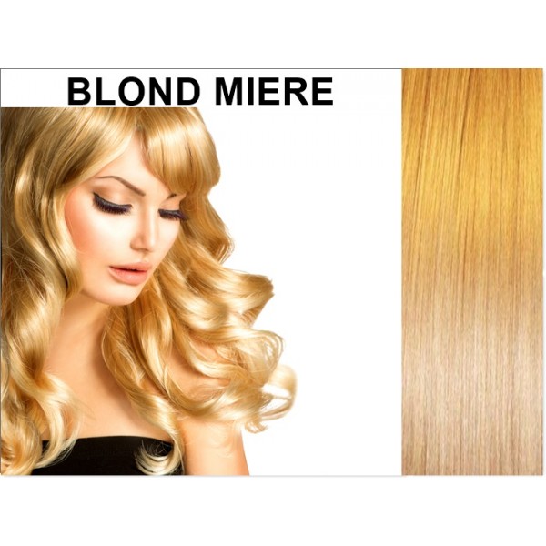 Extensii Clip-On Drept DeLuxe Blond Miere