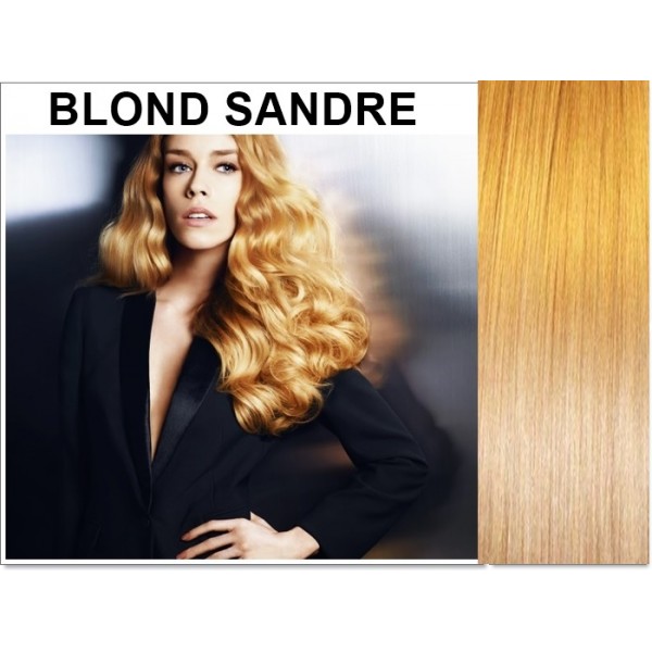 Extensii Clip-On Drept DeLuxe Blond Sandre