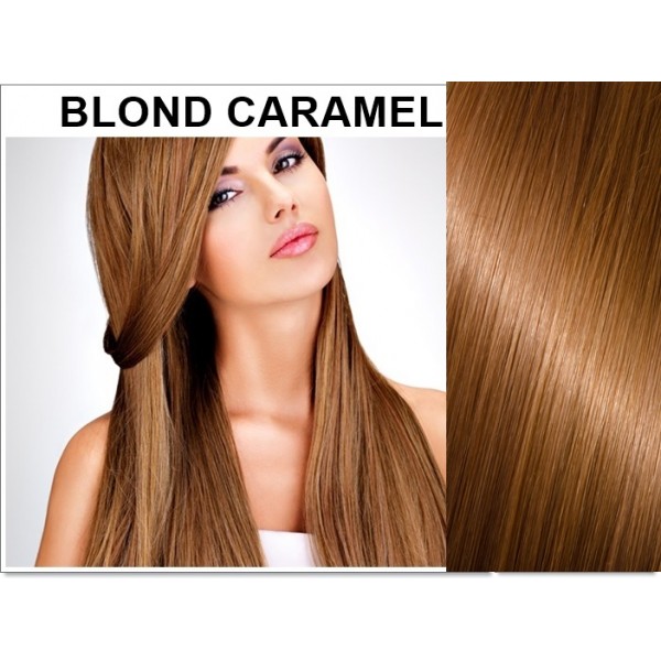 Extensii Clip-On Drept DeLuxe Blond Caramel