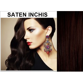 Front Lace Saten Inchis