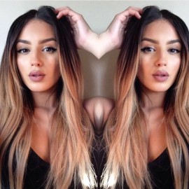 Peruca Par Natural Ombre Saten Inchis Blond Natural Ultra Remy
