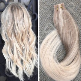 Extensii Tape IN White Platinum Ombre #18 #60