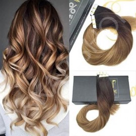 Extensii Tape IN White Platinum Ombre #3 #8N