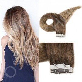 Extensii Tape IN White Platinum Ombre #6 #24