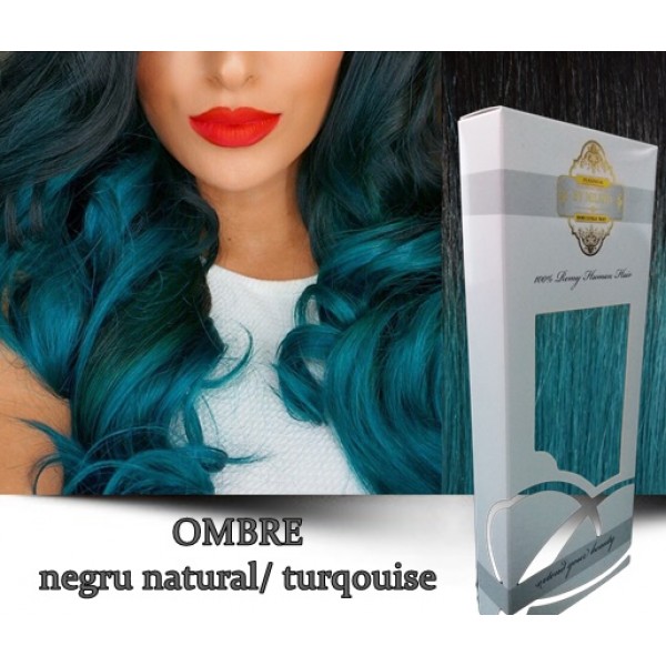 White Platinum Ombre Negru Natural Turqouise White Platinum Ombre Negru Natural Turqouise